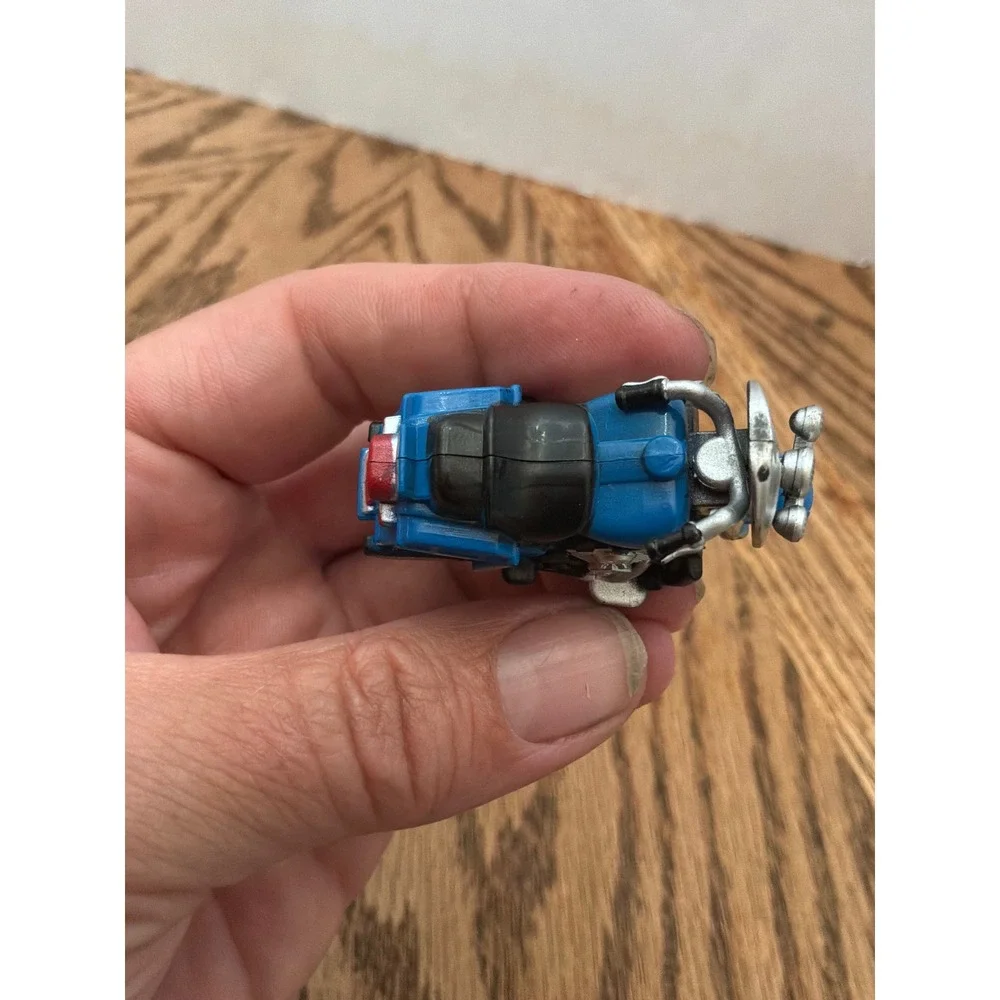 BikerCore Kids Unbranded Friction Motorcycle Toy Small Blue